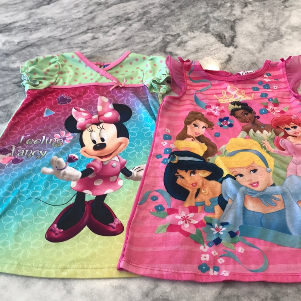 Toddler Girl Disney Nightgown Bundle